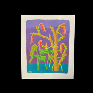 Michael Yaikel - Grabado 'Planta cowboy naranja' Colección Exclusiva