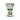 Jarrón Art Déco belga verde Cristal Val Saint Lambert