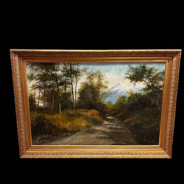 George Percy Jacomb-Hood - Óleo sobre tela 'Sendero en la naturaleza' Bucarest Art & Antiques