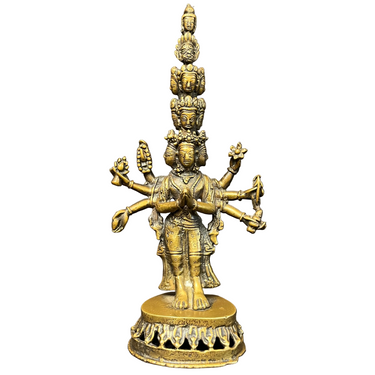 Figura bronce de Avalokiteshvara tibetano s.XIX Bucarest Art & Antiques