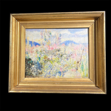 Juan Francisco Gonzalez - Óleo sobre madera 'Día primaveral' Bucarest Art & Antiques