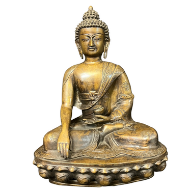 Gran Buda Gautama de bronce comienzos s.XX Bucarest Art & Antiques