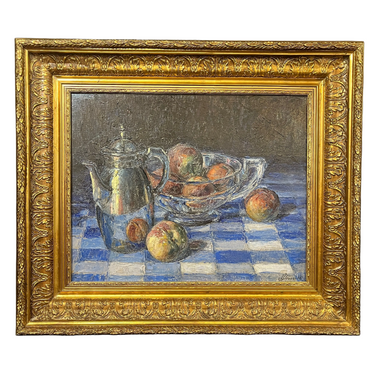 Luis Strozzi - Óleo sobre madera bodegón ‘Tarde de primavera’ Bucarest Art & Antiques