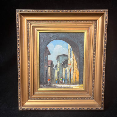 Alejandro Jamett - Óleos sobre tela ‘Vista desde arco a la ciudad’ Bucarest Art & Antiques