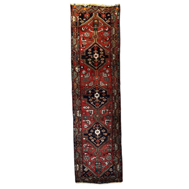 Alfombra Iraní Pasillo tribal tres medallones 296x84 Bucarest Art & Antiques
