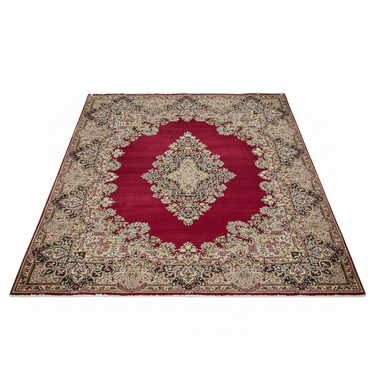 Alfombra persa de Kirman lana y seda 'Oda a la Primavera' 285 x 405 cms. Fin de Temporada