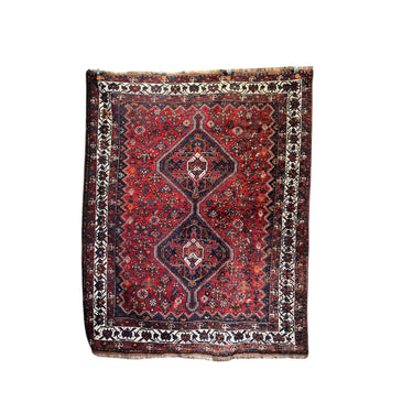 Alfombra Persa Shiraz lana doble medallón 180X220 Bucarest Art & Antiques