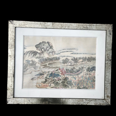 Anónimo - Grabado chino sobre tela Bucarest Art & Antiques