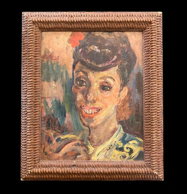 Anónimo - Óleo "Retrato mujer francesa" | Bucarest Art Gallery Consignación