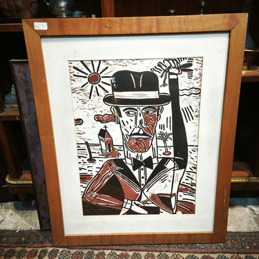 Antonio Seguí - Serigrafía 'Caballero en clima tropical' 1991 Temporada26