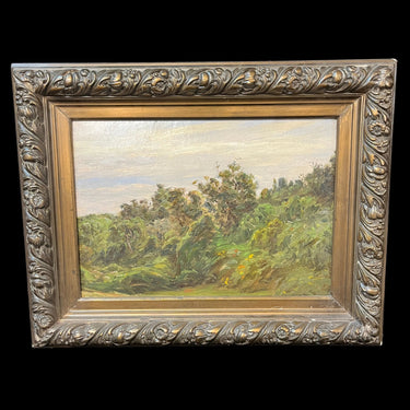Atribuído a Onofre Jarpa - Óleo sobre tablilla ‘Arbustos’ Bucarest Art & Antiques