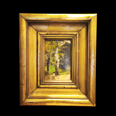 Atribuido a Ramón Subercaseaux - Óleo "Abedul en Quinta El Llano Subercaseaux" Bucarest Art & Antiques