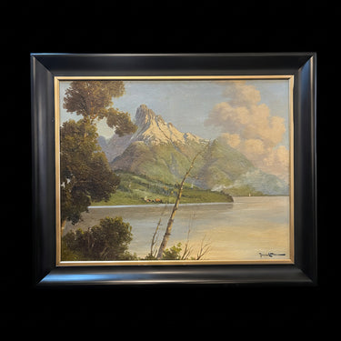 Benito Ramos Catalán -óleo sobre tela ‘Vista a la cordillera’ Bucarest Art & Antiques