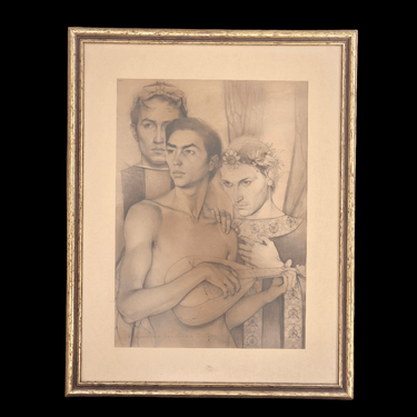 Claudio Bravo - Dibujo en grafito 'Autorretrato' Bucarest Art & Antiques