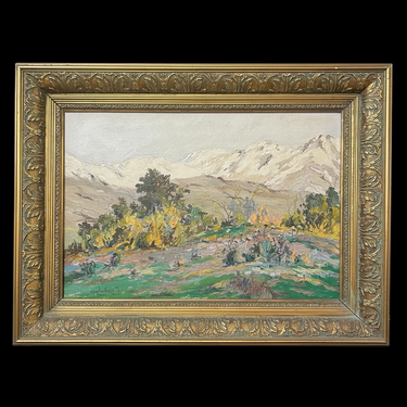 Cristian Araos - Óleo sobre tela 'Paisaje cordillerano' 1993 Consignación