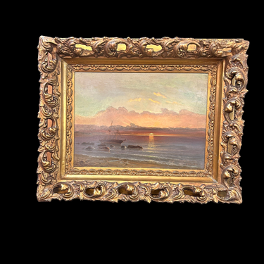 Desirée Chassin-Trubert - Óleo sobre tela ‘Atardecer silencioso’ Bucarest Art & Antiques