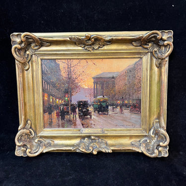 Edouard León Cortés - Óleo sobre tela ‘Paisaje parisino’ Bucarest Art & Antiques