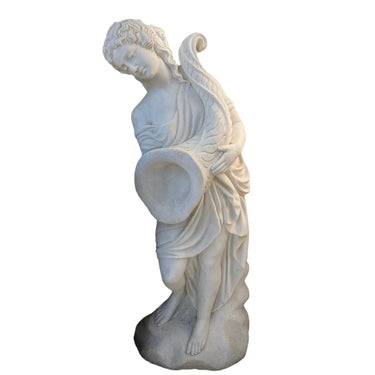 Escultura de mármol - Mujer con cuerno de la abundancia | Bucarest Art Gallery Bucarest Art & Antiques