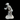 Figura de porcelana Capodimonte hombre caminando con documentos Bucarest Art & Antiques