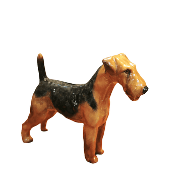 Figura porcelana inglesa Royal Doulton 'Airdale Terrier' Bucarest Art & Antiques