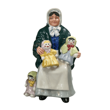 Figura porcelana Royal Doulton 'The rag doll seller' 1989 Bucarest Art & Antiques