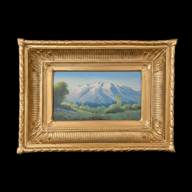 Florencio Vial - Óleo sobre madera 'Paisaje valle y cordillera' Bucarest Art & Antiques