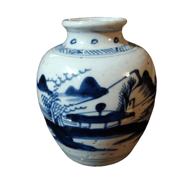 Florero pequeño de cerámica china antigua Bucarest Art & Antiques