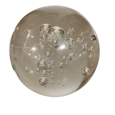 Gran pisapapeles de vidrio soplado transparente Bucarest Art & Antiques