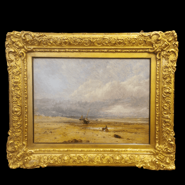 Henry Williams - Óleo sobre madera 'Orilla de Playa' Consignación
