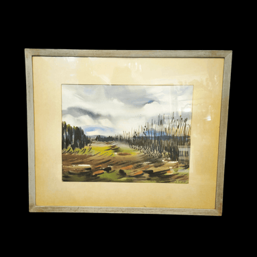 Israel Roa Villagra - Acuarela 'Camino rural' Bucarest Art & Antiques