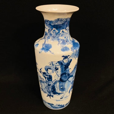 Jarrón porcelana chino 'Guerrero y su hijo' | Bucarest Art Gallery Bucarest Art & Antiques