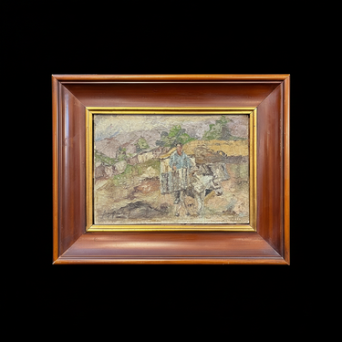 Jorge Caballero - Óleo sobre madera 'Burro' Consignación