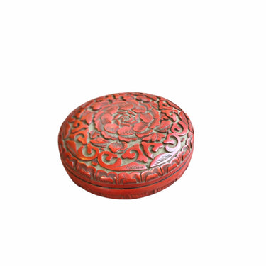 Joyero chino circular de laca SXVIII Bucarest Art & Antiques