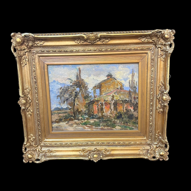 Juan Francisco González - Óleo sobre tela ‘Casa de campo’ Bucarest Art & Antiques