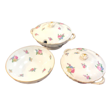 Juego de tres Fuentes porcelana Limoges francia Bucarest Art & Antiques