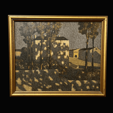 Leonard Rotar - Óleo sobre tela 'Sombra de árboles' Bucarest Art & Antiques