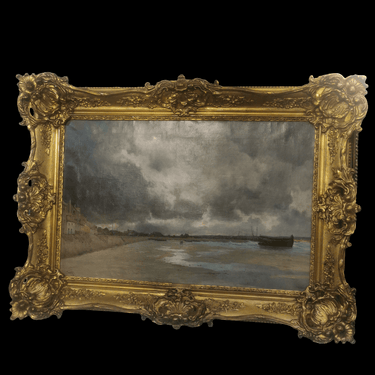 Marié Joseph León Iwill - Óleo sobre tela 'De vuelta de la pesca' Bucarest Art & Antiques