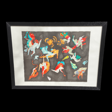 Mario Toral - Grabado sobre papel de algodón 'Divertimento' 48/120 (96x68) Bucarest Art & Antiques