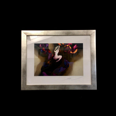 Mario Toral – Serigrafía ‘Mujer con cabellera azul’ formato pequeño | Bucarest Art Gallery Bucarest Art & Antiques