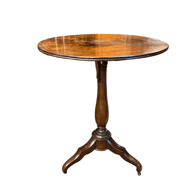 Mesa de apoyo francesa rústica patas en trípode y ruedas Bucarest Art & Antiques