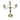 Pareja de candelabros plaqué tres luces Bucarest Art & Antiques