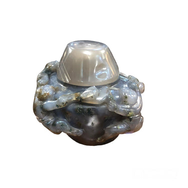 Pote hombres en ronda jadeita gris Bucarest Art & Antiques