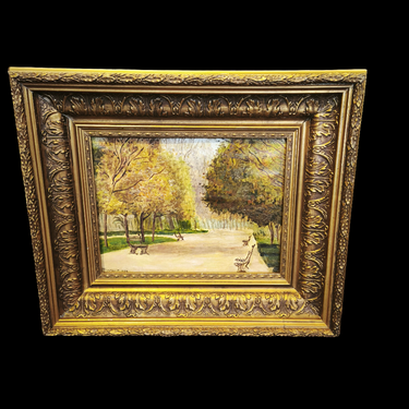 René Tornero Martínez - Óleo 'Parque Forestal' 1930 Bucarest Art & Antiques