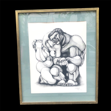 Ricardo Carpani - Serigrafía ‘Pareja desnuda’ Bucarest Art & Antiques