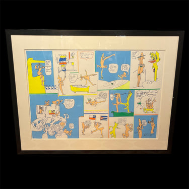 Roberto Matta - Serigrafía ‘Puro Pueblo es tu Cielo Azulado’ Edición Canimagen Murua 1970 Bucarest Art & Antiques