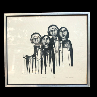 Teresa Gazitúa - Xilografía 'Velaton' Bucarest Art & Antiques