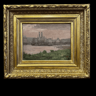 Valenzuela Llanos - Óleo sobre tela ‘Vista a la Ciudad’ Bucarest Art & Antiques