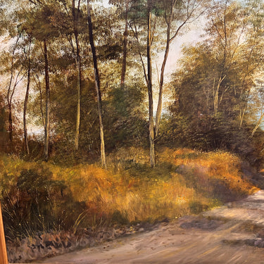 George Percy Jacomb-Hood - Óleo sobre tela 'Sendero en la naturaleza' Bucarest Art & Antiques