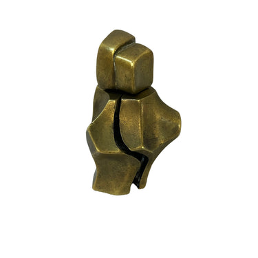 Escultura erótica de bronce desmontable firmada Calabiore Bucarest Art & Antiques