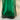 Jarrón de cristal Val Saint Lambert verde Bucarest Art & Antiques